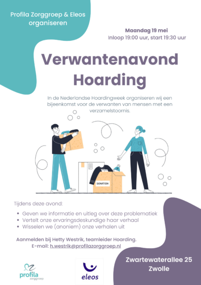 Profila Zorggroep en Eleos organiseren  bijeenkomst over hoarding